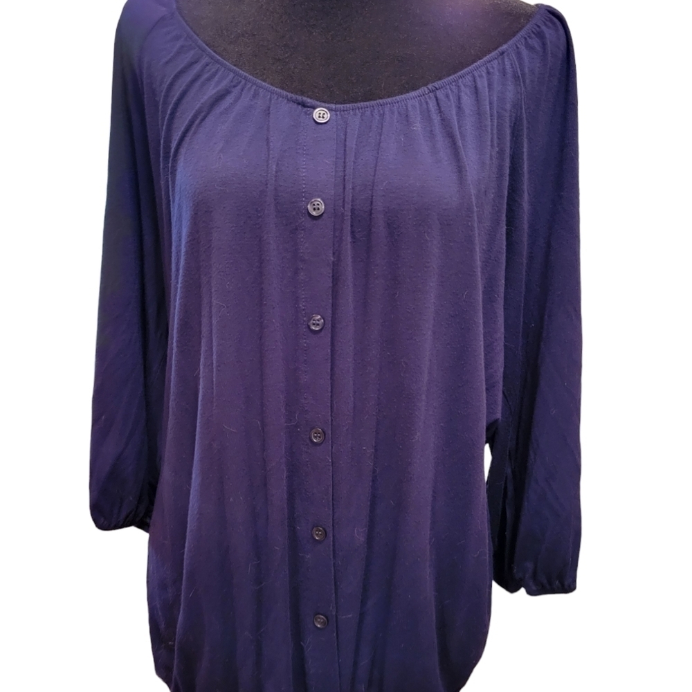 ❣️3 for $25❣️ Fenn Wright Manson Navy blouse